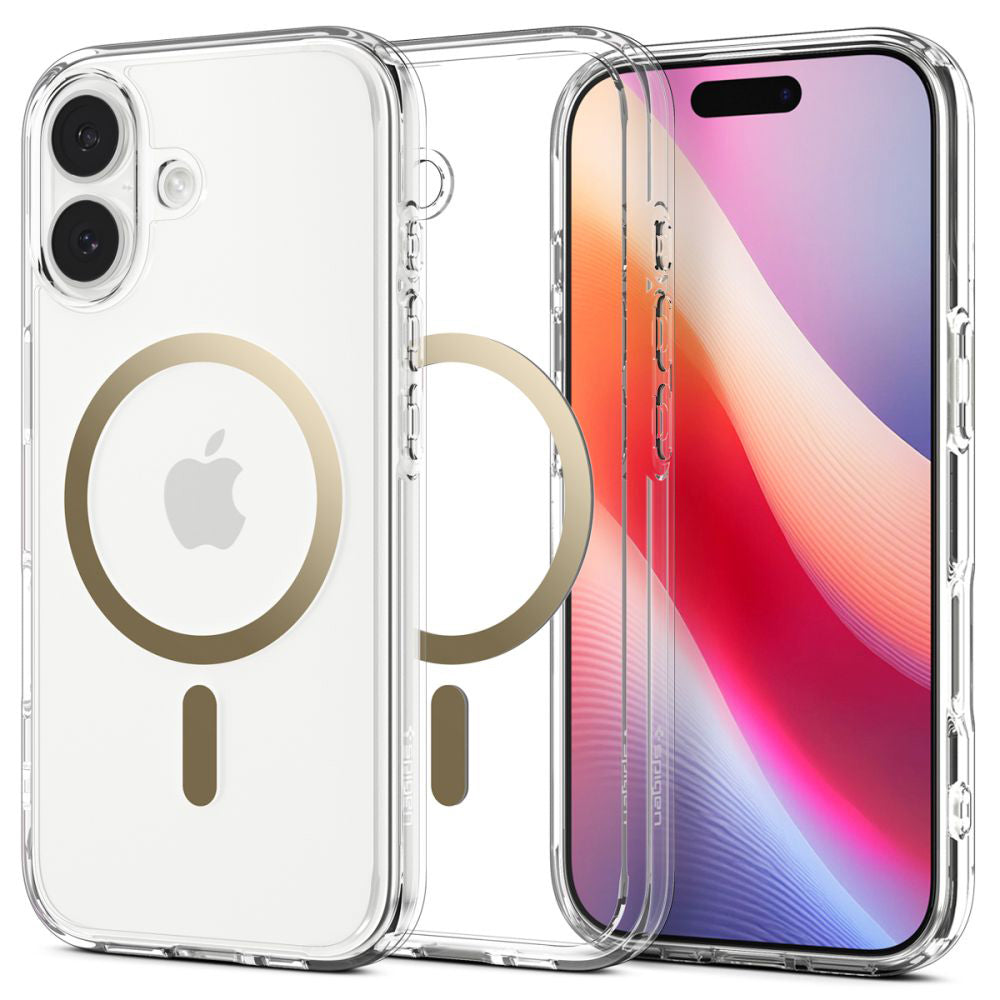 MagSafe cover til Apple iPhone 17, Spigen, Ultra Hybrid, Gennemsigtig Guld ACS10382