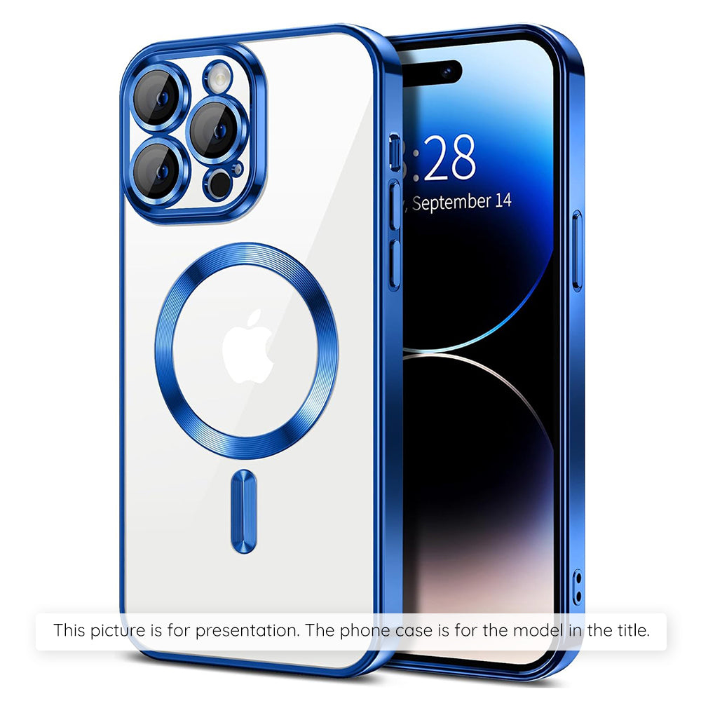 MagSafe cover til Apple iPhone 17, Techsuit, Luxury Crystal, Mørkeblå