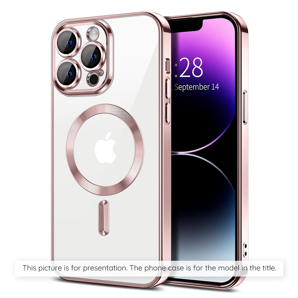 MagSafe cover til Apple iPhone 17, Techsuit, Luxury Crystal, Pink