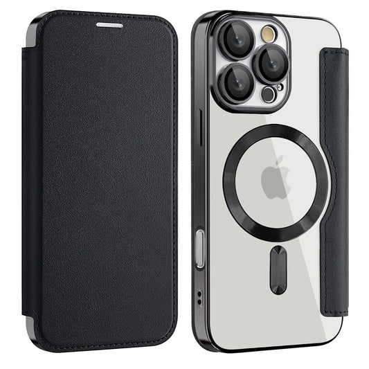 MagSafe cover til Apple iPhone 17, Techsuit, SmartMag Book, Sort