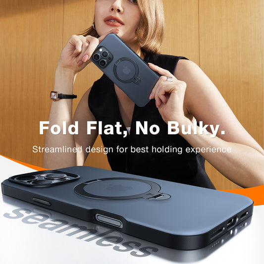 MagSafe cover til Apple iPhone 17, Torras, Ostand Spin, Gennemsigtig