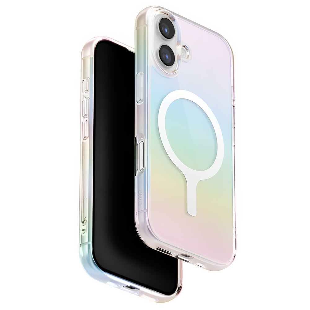 MagSafe cover til Apple iPhone 17, UNIQ, Iridescia MagClick, Flerfarvet