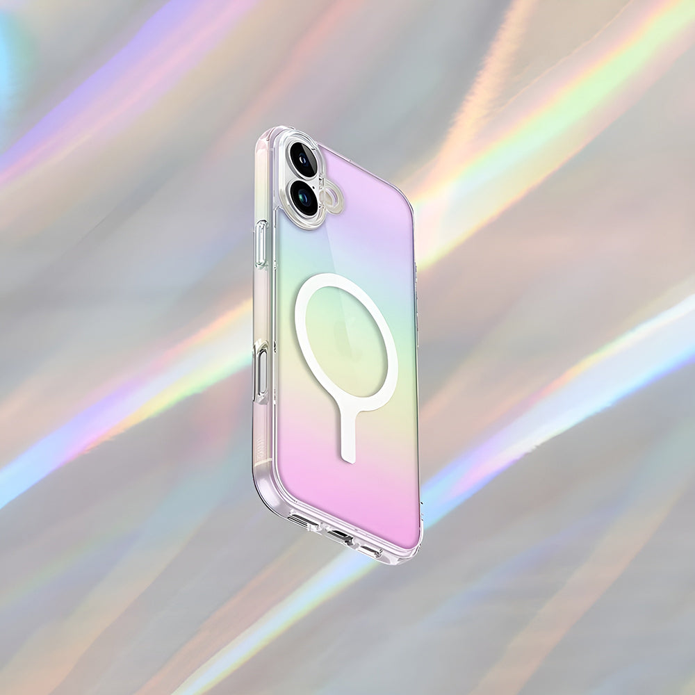 MagSafe cover til Apple iPhone 17, UNIQ, Iridescia MagClick, Flerfarvet