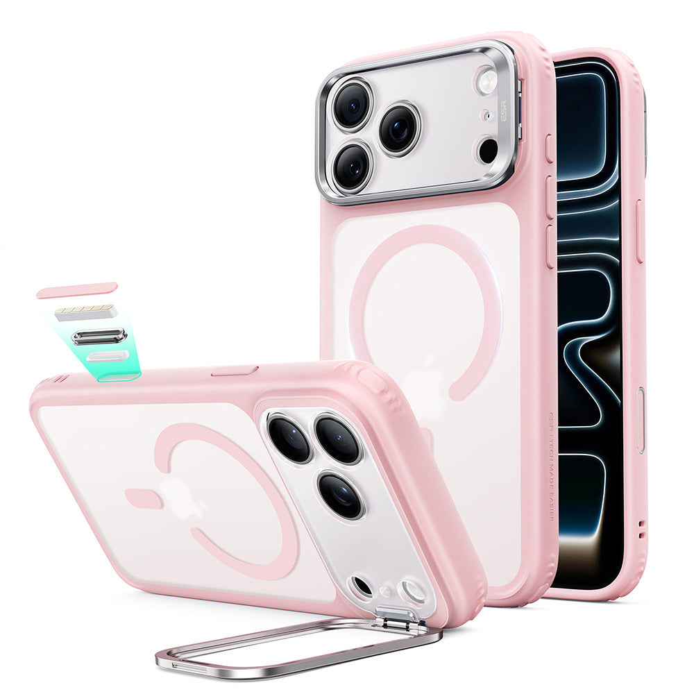MagSafe-etui til Apple iPhone 18 Pro / 17 Pro, ESR, Classic Hybrid Kickstand, Satinrosa