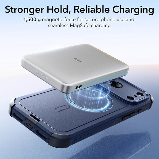 MagSafe-etui til Apple iPhone 18 Pro / 17 Pro, ESR, Cyber, Marineblå