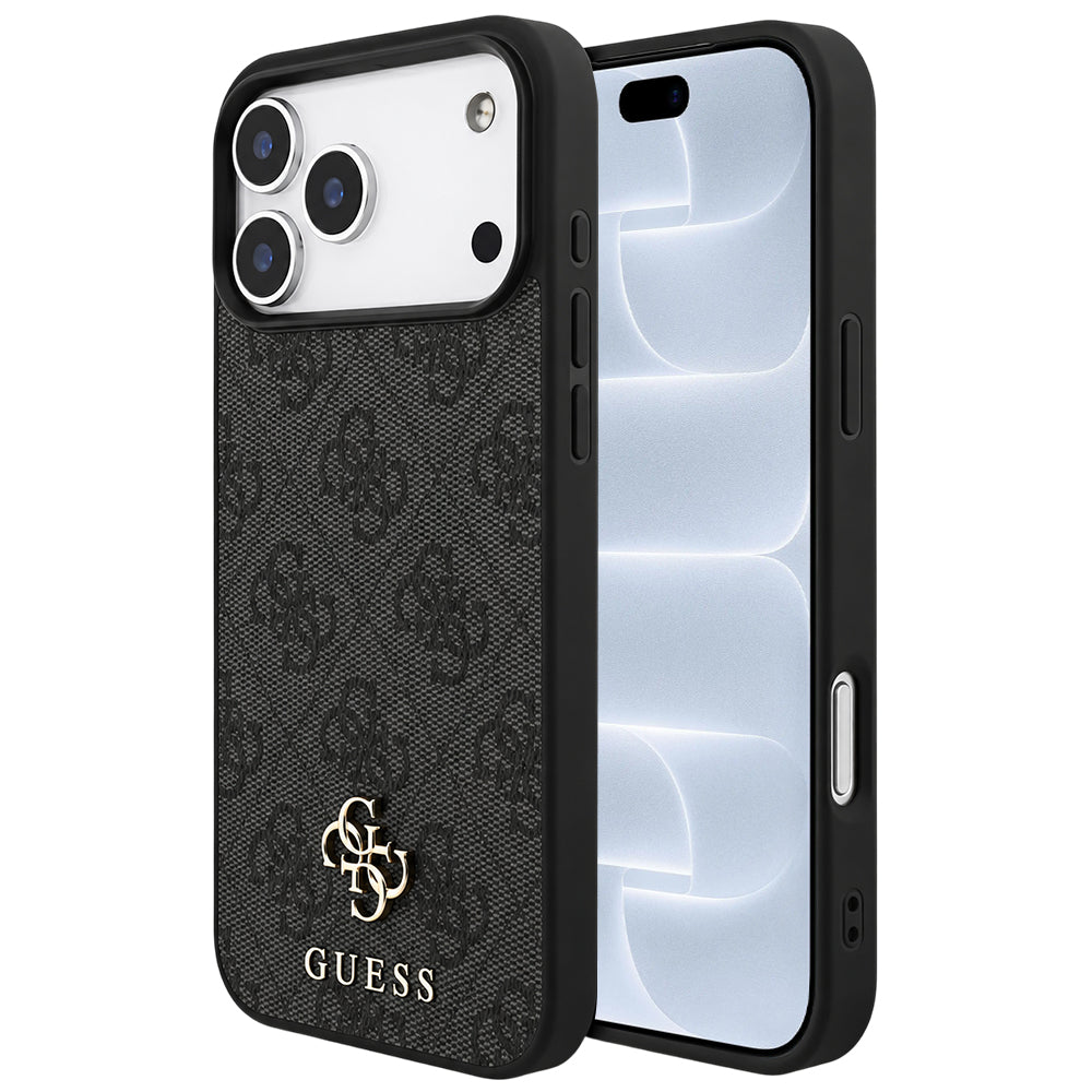 MagSafe-etui til Apple iPhone 18 Pro / 17 Pro, Guess, 4G Small and Classic Logo, Sort