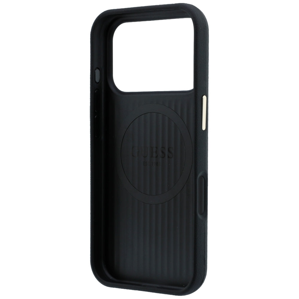 MagSafe-etui til Apple iPhone 18 Pro / 17 Pro, Guess, Kevlar Triangle Logo, Sort