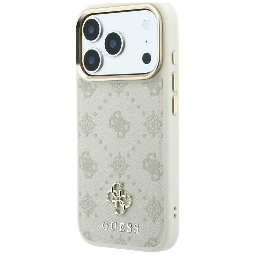 MagSafe-etui til Apple iPhone 18 Pro / 17 Pro, Guess, Peony 4G Small Logo, Beige