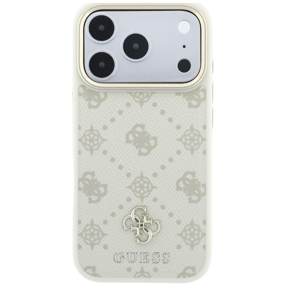 MagSafe-etui til Apple iPhone 18 Pro / 17 Pro, Guess, Peony 4G Small Logo, Beige
