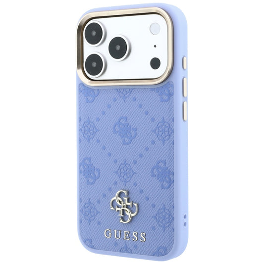 MagSafe Case for Apple iPhone 18 Pro / 17 Pro, Guess, Peony 4G Small Logo, Blue