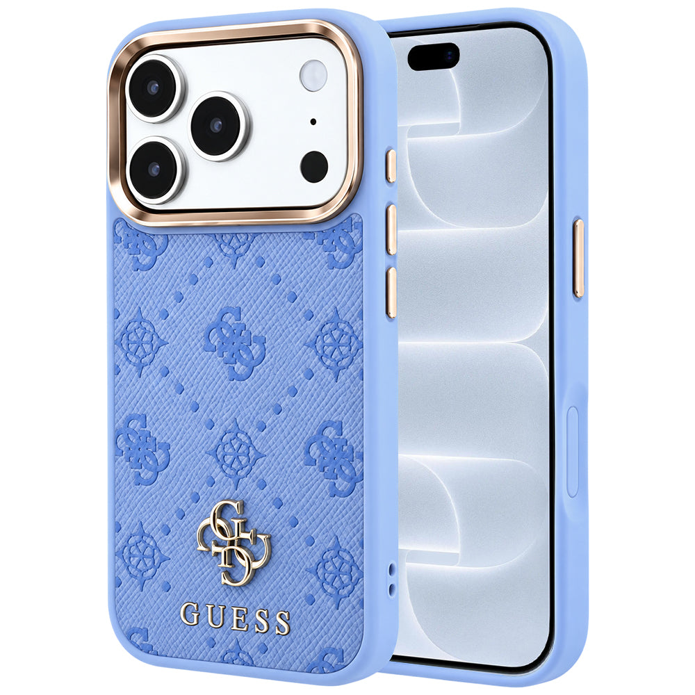 MagSafe-etui til Apple iPhone 18 Pro / 17 Pro, Guess, Peony 4G Small Logo, Blå