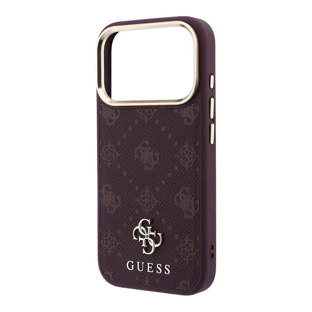 MagSafe-etui til Apple iPhone 18 Pro / 17 Pro, Guess, Peony 4G Small Logo, Vinrød