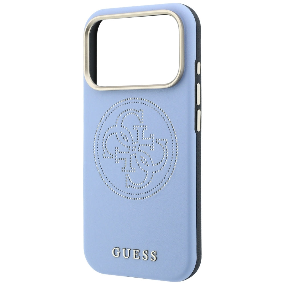 MagSafe-etui til Apple iPhone 18 Pro / 17 Pro, Guess, Perforated 4G, Blå