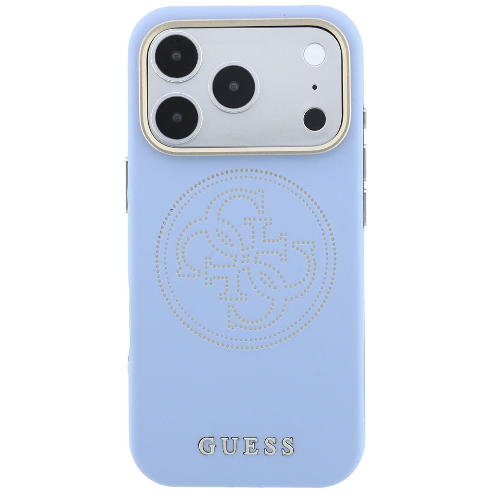 MagSafe-etui til Apple iPhone 18 Pro / 17 Pro, Guess, Perforated 4G, Blå
