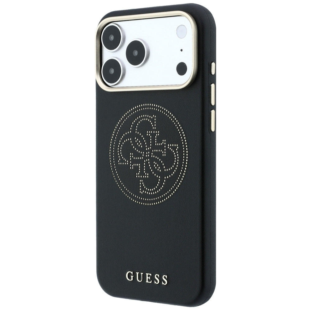 MagSafe-etui til Apple iPhone 18 Pro / 17 Pro, Guess, Perforated 4G, Sort