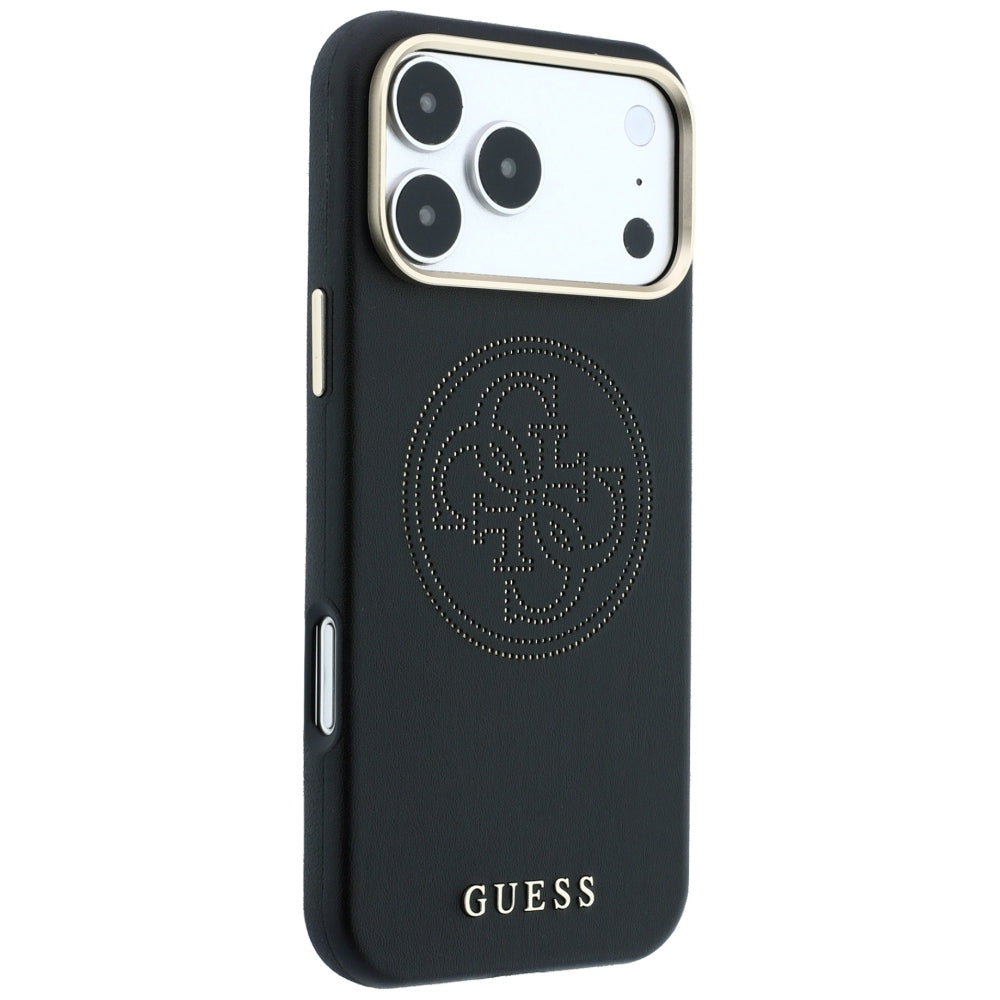MagSafe-etui til Apple iPhone 18 Pro / 17 Pro, Guess, Perforated 4G, Sort