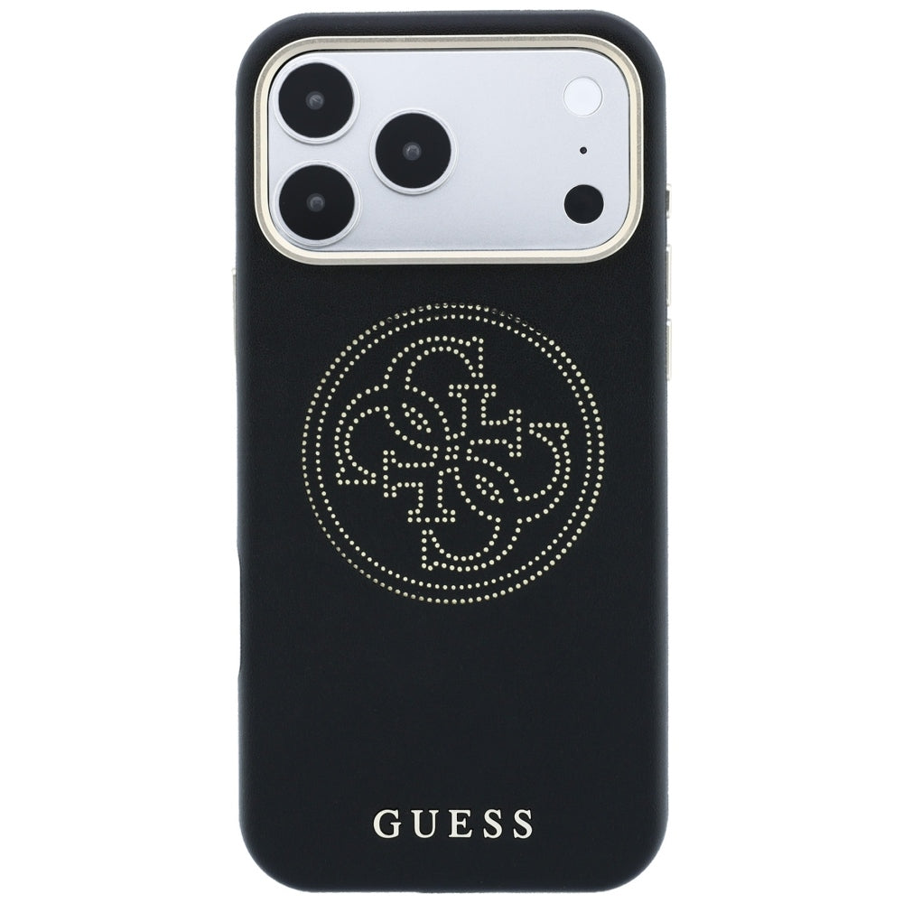 MagSafe-etui til Apple iPhone 18 Pro / 17 Pro, Guess, Perforated 4G, Sort
