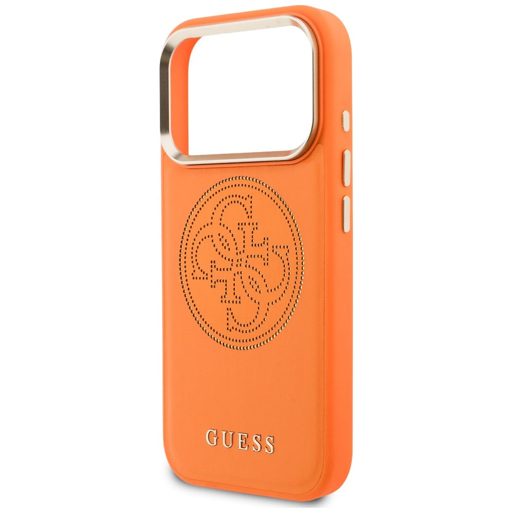 MagSafe-etui til Apple iPhone 18 Pro / 17 Pro, Guess, Perforated 4G, Orange