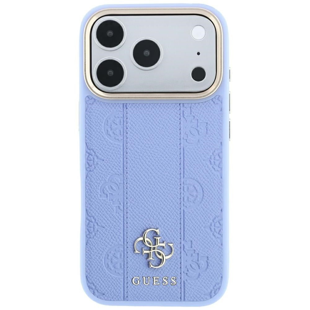 MagSafe-etui til Apple iPhone 18 Pro / 17 Pro, Guess, Stripe Peony 4G, Blå