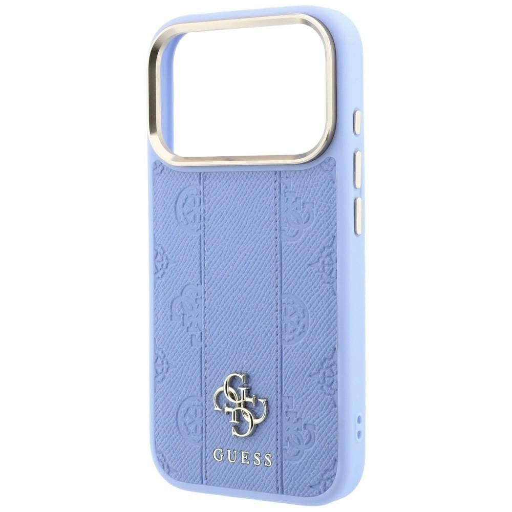 MagSafe-etui til Apple iPhone 18 Pro / 17 Pro, Guess, Stripe Peony 4G, Blå