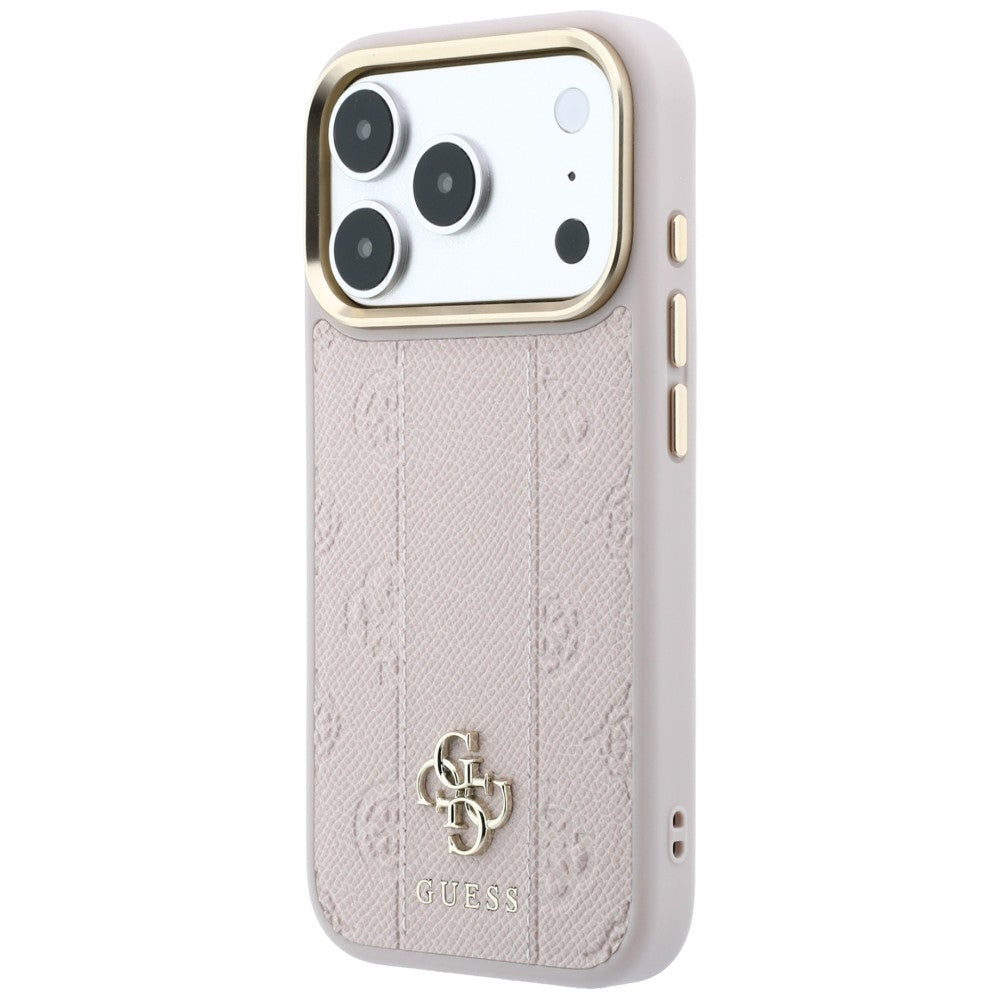 MagSafe-etui til Apple iPhone 18 Pro / 17 Pro, Guess, Stripe Peony 4G, Pink