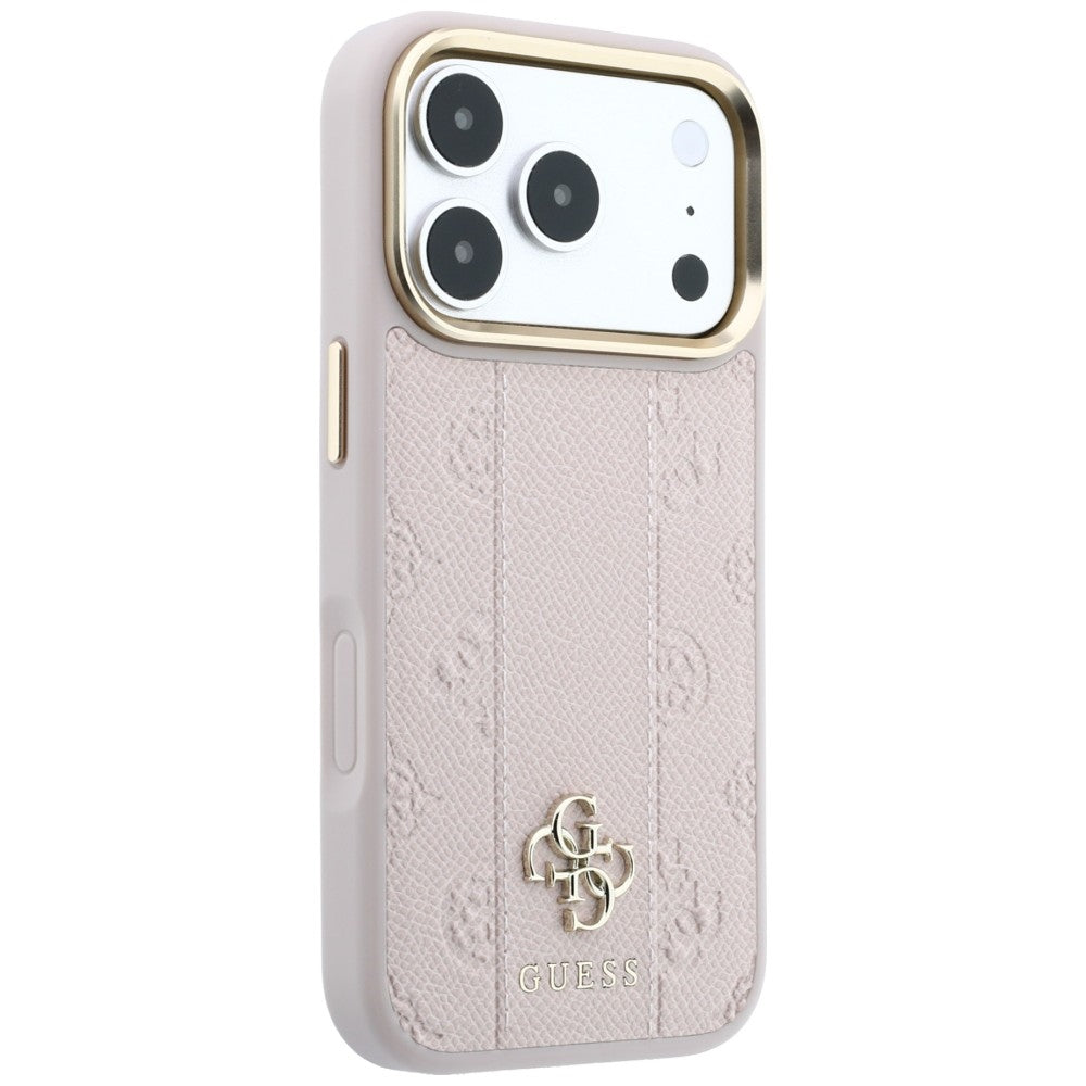MagSafe-etui til Apple iPhone 18 Pro / 17 Pro, Guess, Stripe Peony 4G, Pink