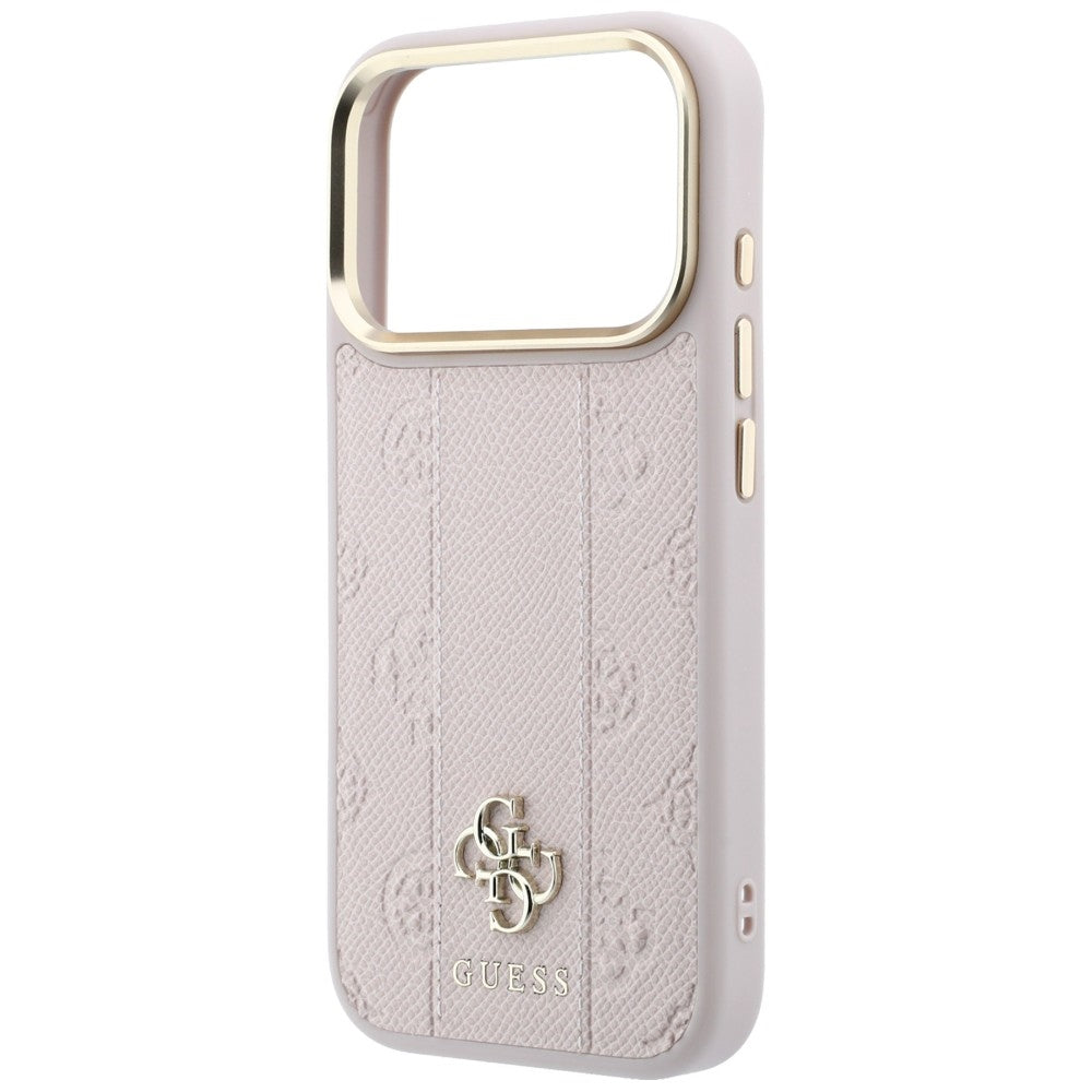 MagSafe-etui til Apple iPhone 18 Pro / 17 Pro, Guess, Stripe Peony 4G, Pink