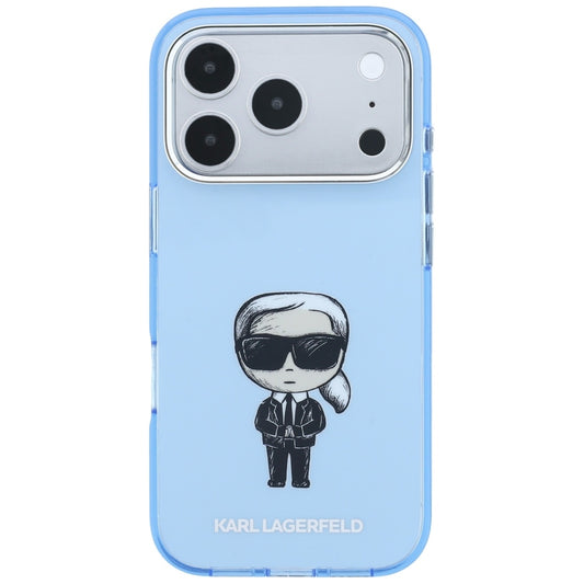 MagSafe-etui til Apple iPhone 18 Pro / 17 Pro, Karl Lagerfeld, HC IML Ikonik Sketch Print, Blå