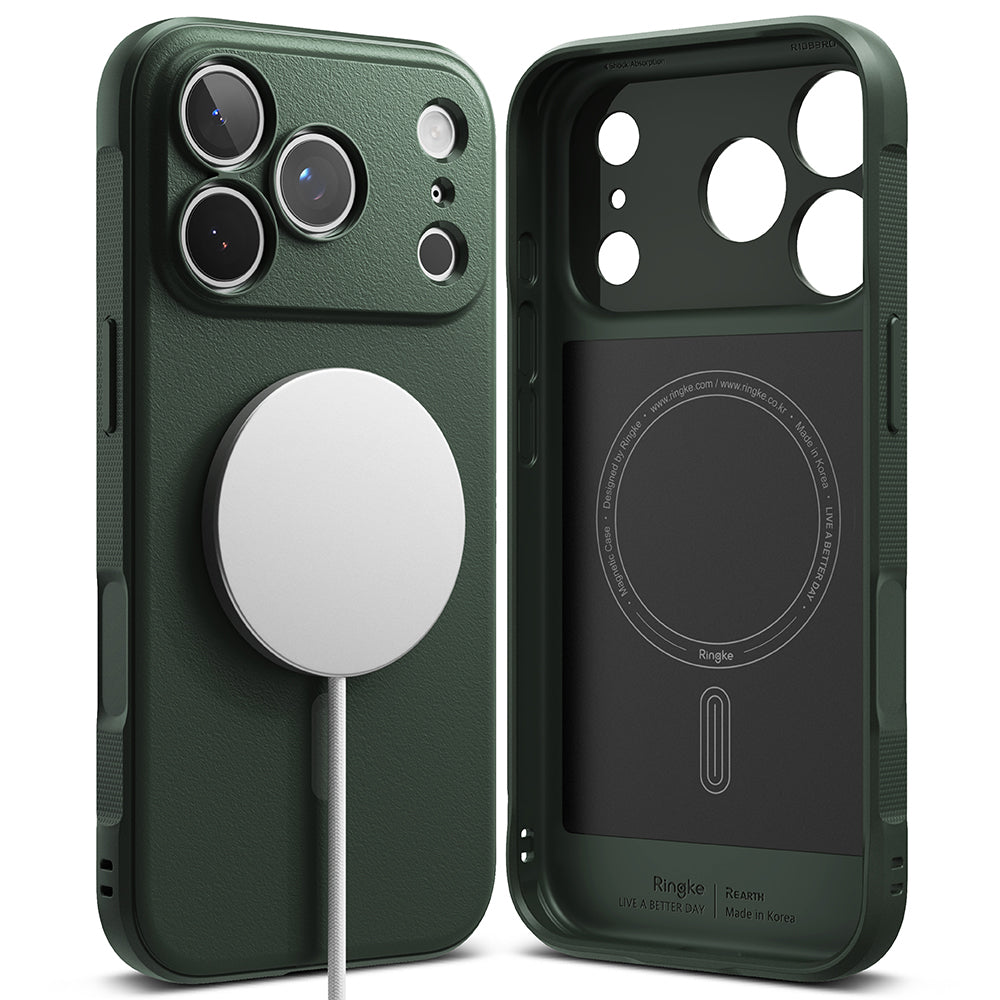 MagSafe-etui til Apple iPhone 18 Pro / 17 Pro, Ringke, Onyx, Mørkegrøn