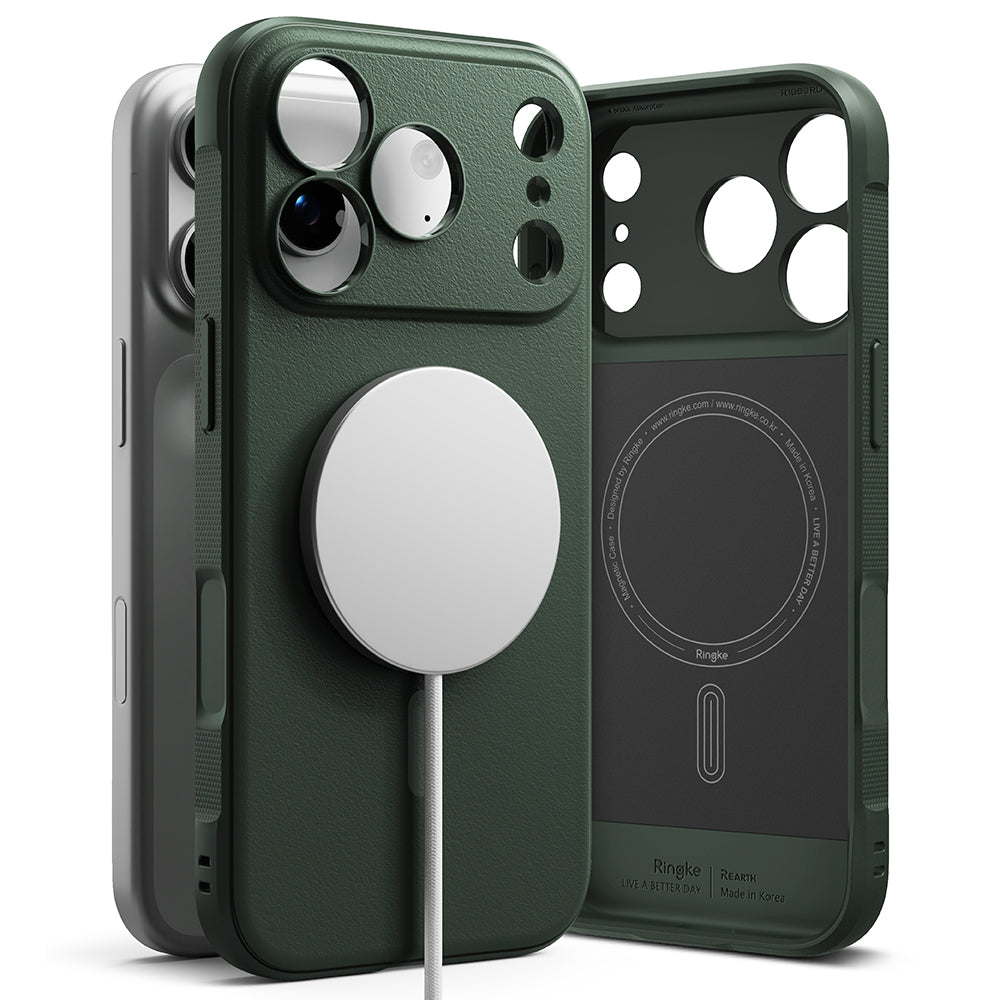 MagSafe-etui til Apple iPhone 18 Pro / 17 Pro, Ringke, Onyx, Mørkegrøn