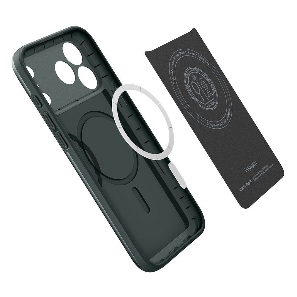 MagSafe-etui til Apple iPhone 18 Pro / 17 Pro, Spigen, Thin Fit, Grøn ACS12145