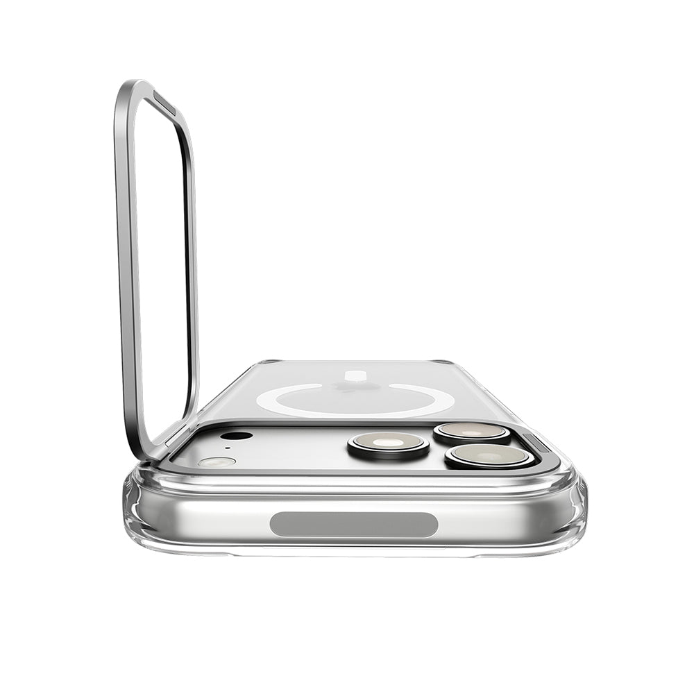 MagSafe-etui til Apple iPhone 18 Pro / 17 Pro, Spigen, Ultra Hybrid Optik S, Sølv Transparent ACS11921