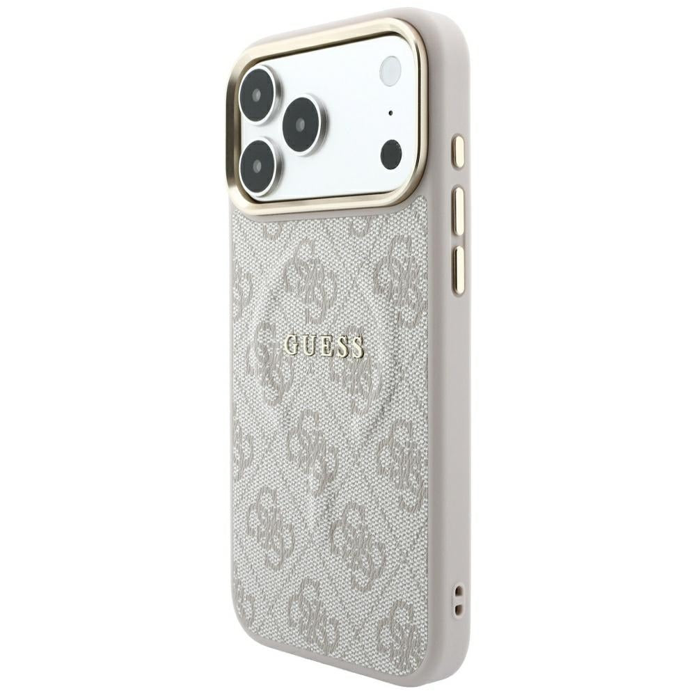 MagSafe-etui til Apple iPhone 18 Pro Max / 17 Pro Max, Guess, 4G Præget Classic, Pink
