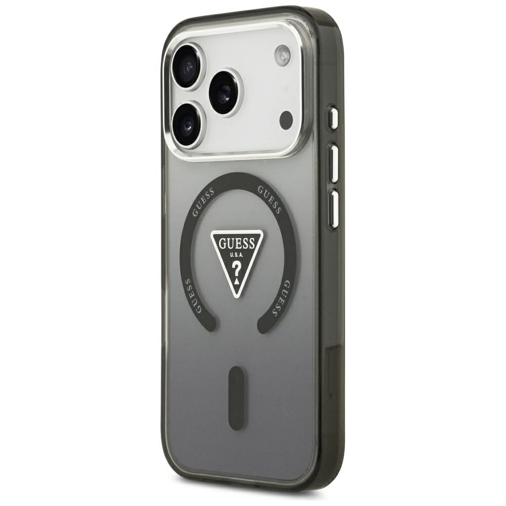 MagSafe-cover til Apple iPhone 18 Pro Max / 17 Pro Max, Guess, IML Gradient Triangle Logo, sort