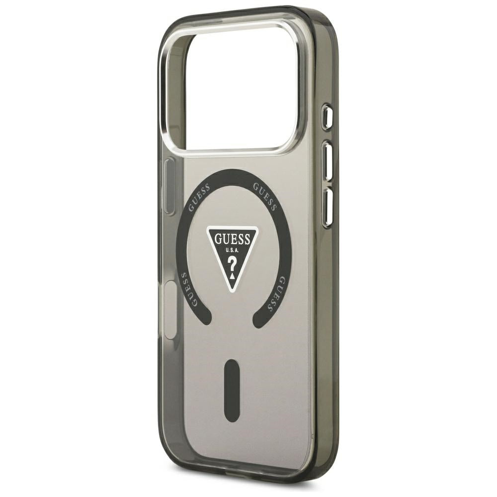 MagSafe-cover til Apple iPhone 18 Pro Max / 17 Pro Max, Guess, IML Gradient Triangle Logo, sort
