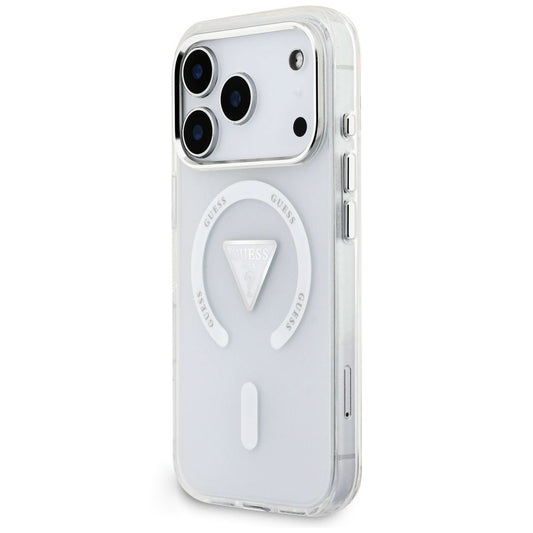 MagSafe-cover til Apple iPhone 18 Pro Max / 17 Pro Max, Guess, IML Gradient Triangle Logo, gennemsigtig
