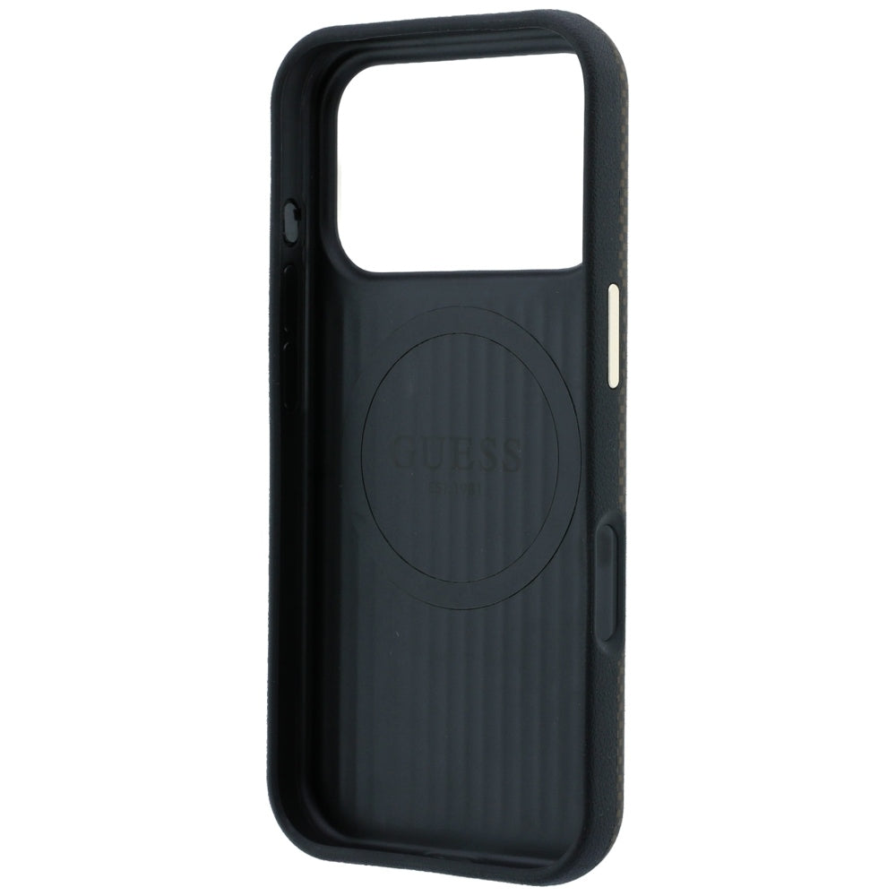 MagSafe-etui til Apple iPhone 18 Pro Max / 17 Pro Max, Guess, Kevlar Triangle Logo, Brun
