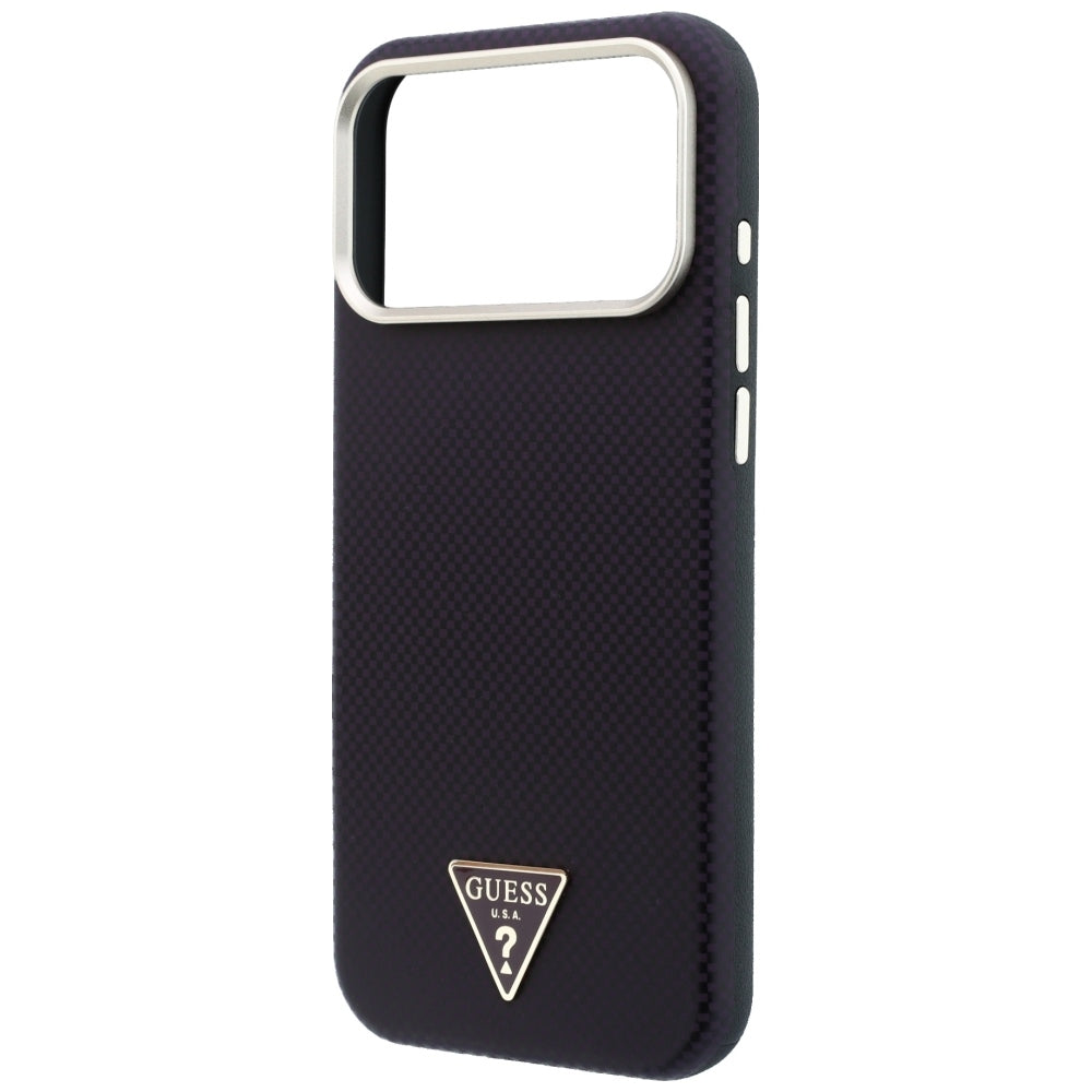 MagSafe-etui til Apple iPhone 18 Pro Max / 17 Pro Max, Guess, Kevlar Triangle Logo, Vinrød