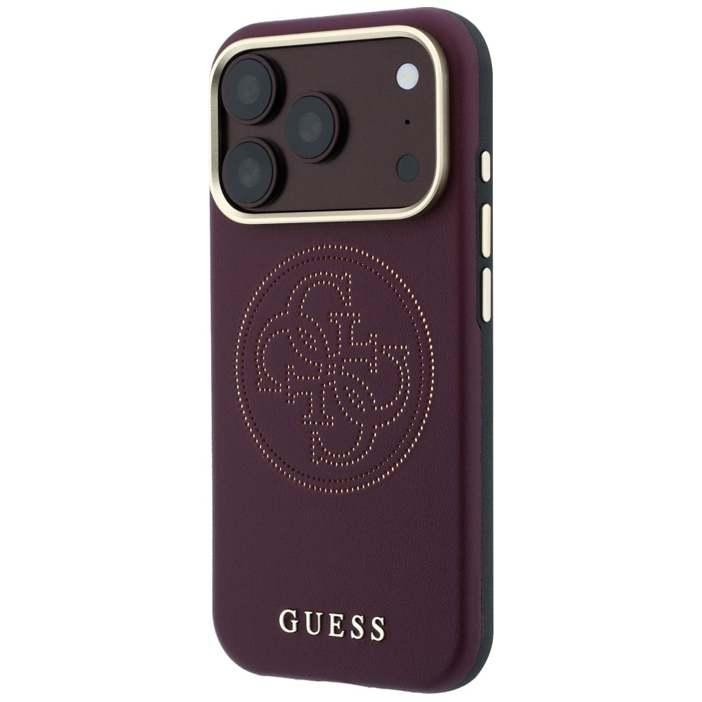 MagSafe-etui til Apple iPhone 18 Pro Max / 17 Pro Max, Guess, Perforated 4G, Vinrød
