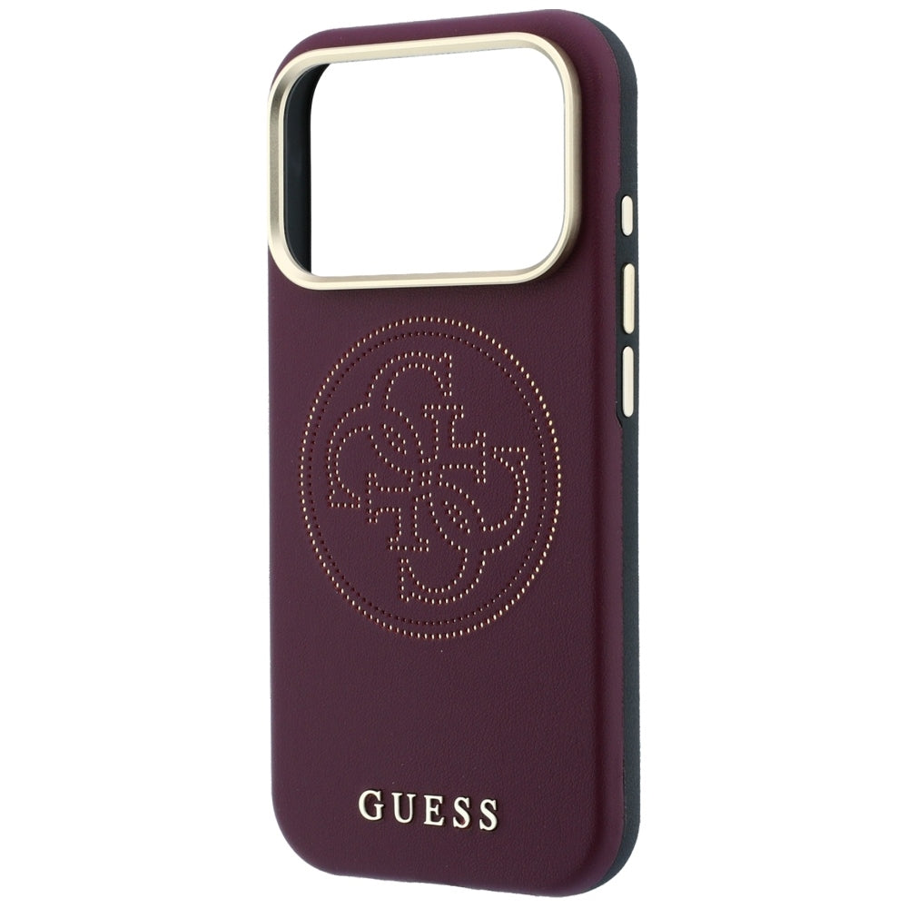 MagSafe-etui til Apple iPhone 18 Pro Max / 17 Pro Max, Guess, Perforated 4G, Vinrød