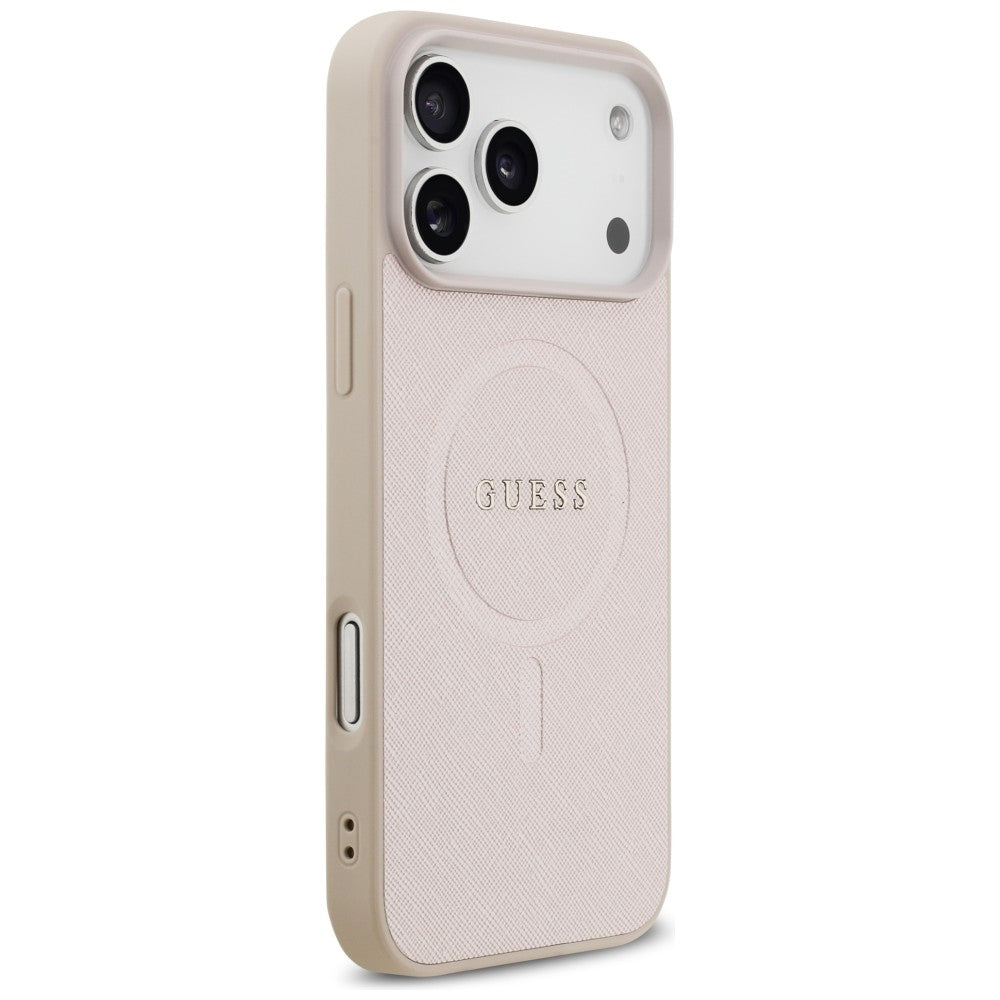 MagSafe-etui til Apple iPhone 18 Pro Max / 17 Pro Max, Guess, Saffiano, Pink