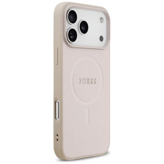 MagSafe-etui til Apple iPhone 18 Pro Max / 17 Pro Max, Guess, Saffiano, Pink