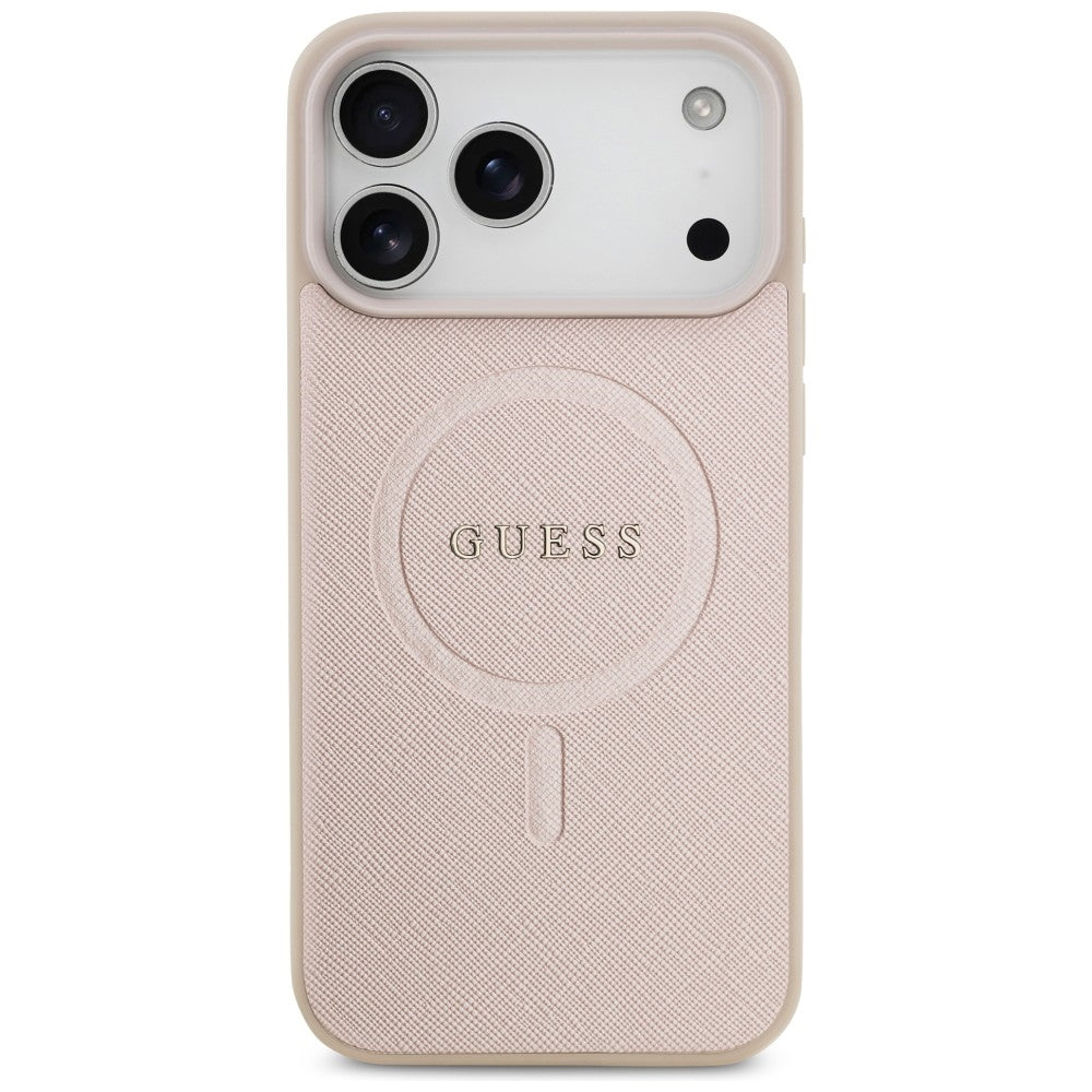 MagSafe-etui til Apple iPhone 18 Pro Max / 17 Pro Max, Guess, Saffiano, Pink