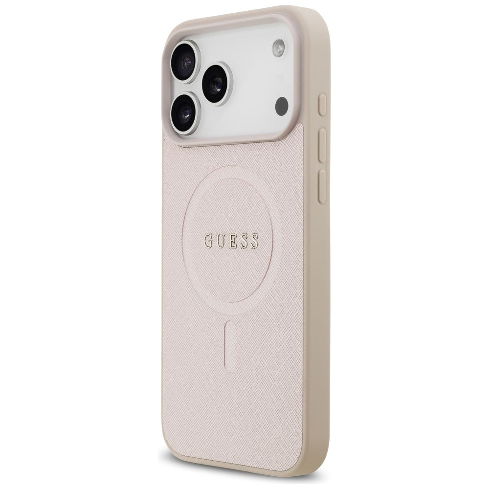MagSafe-etui til Apple iPhone 18 Pro Max / 17 Pro Max, Guess, Saffiano, Pink