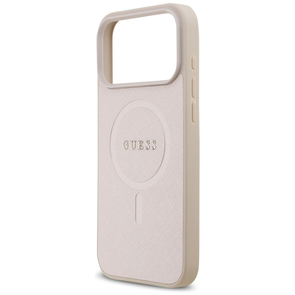 MagSafe-etui til Apple iPhone 18 Pro Max / 17 Pro Max, Guess, Saffiano, Pink