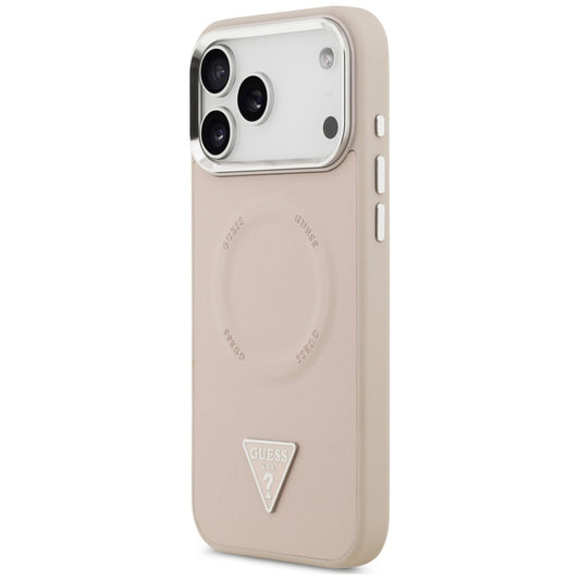 MagSafe-cover til Apple iPhone 18 Pro Max / 17 Pro Max, Guess, Triangle Logo, Pink