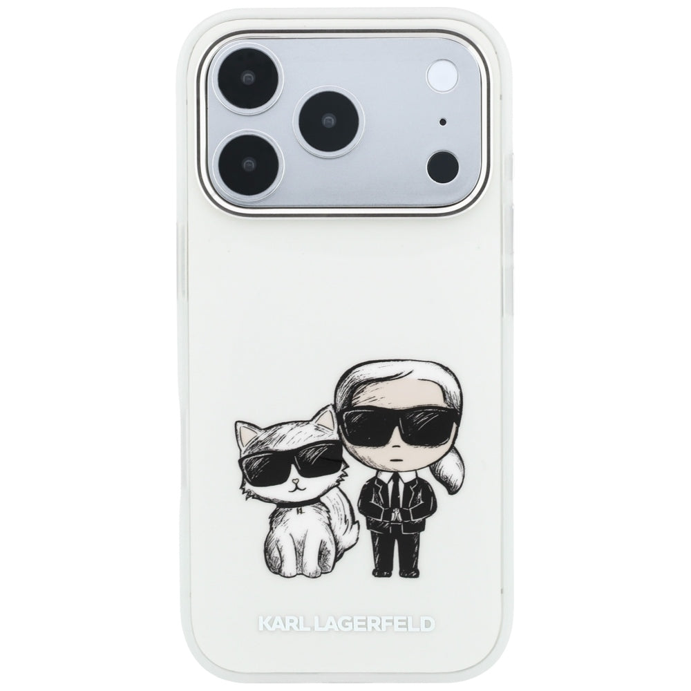 MagSafe-etui til Apple iPhone 18 Pro Max / 17 Pro Max, Karl Lagerfeld, IML KC Bodies Sketch Print, Beige
