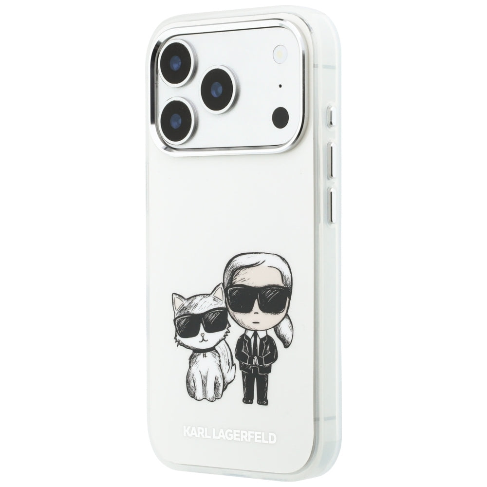 MagSafe-etui til Apple iPhone 18 Pro Max / 17 Pro Max, Karl Lagerfeld, IML KC Bodies Sketch Print, Beige
