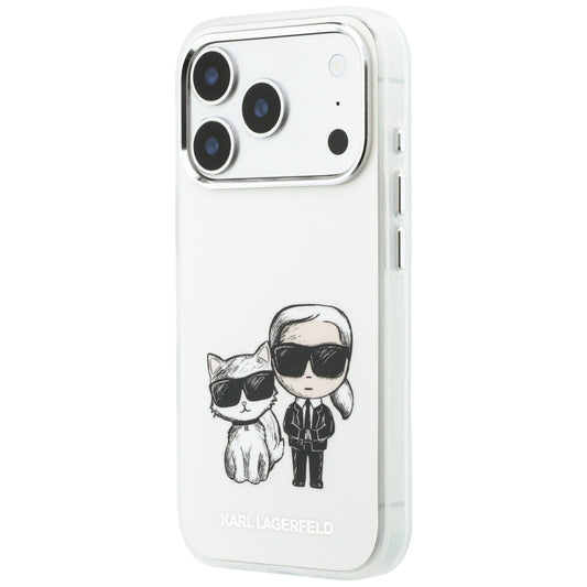 MagSafe-etui til Apple iPhone 18 Pro Max / 17 Pro Max, Karl Lagerfeld, IML KC Bodies Sketch Print, Beige