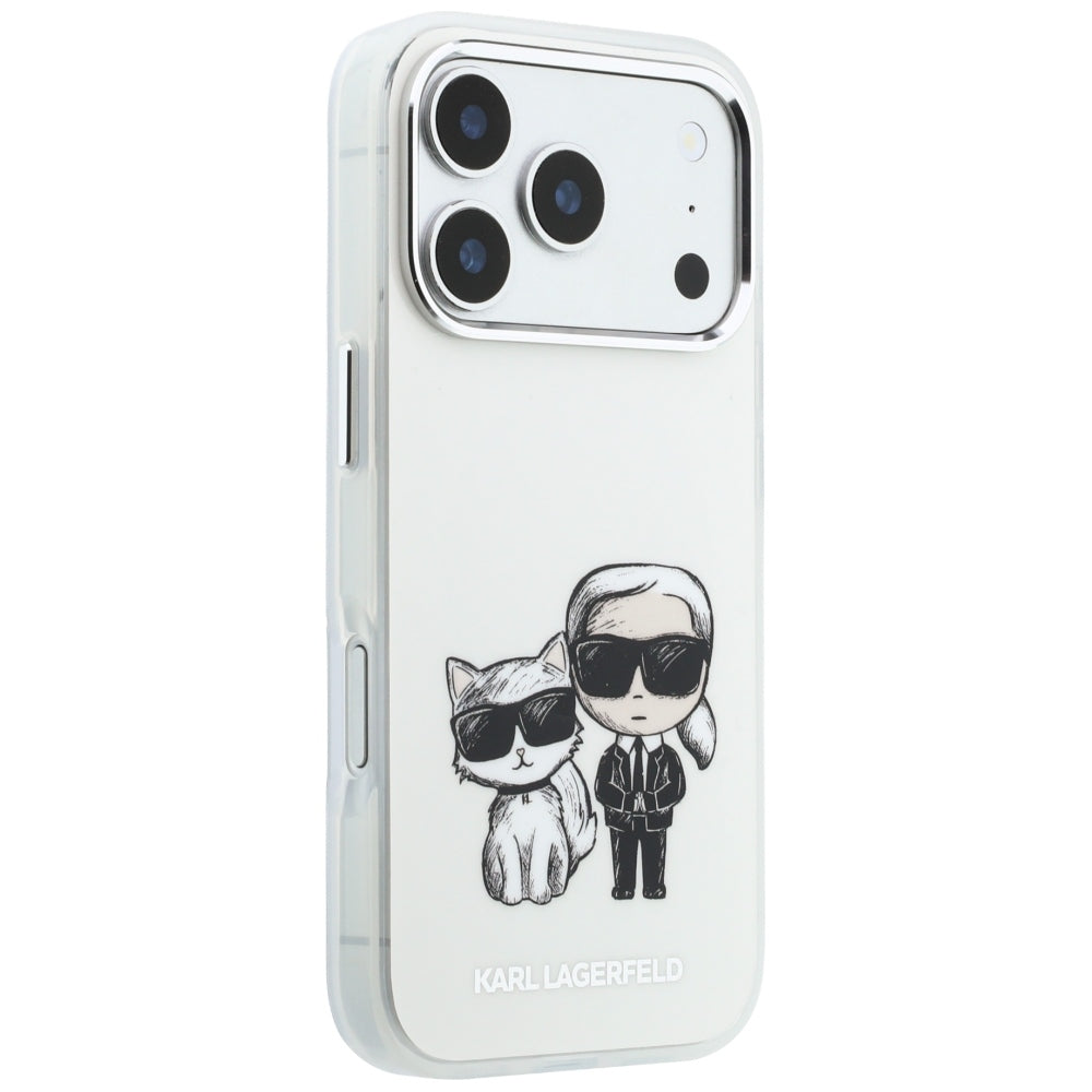 MagSafe-etui til Apple iPhone 18 Pro Max / 17 Pro Max, Karl Lagerfeld, IML KC Bodies Sketch Print, Beige